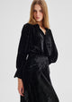 Aurora Velvet Skirt_Black