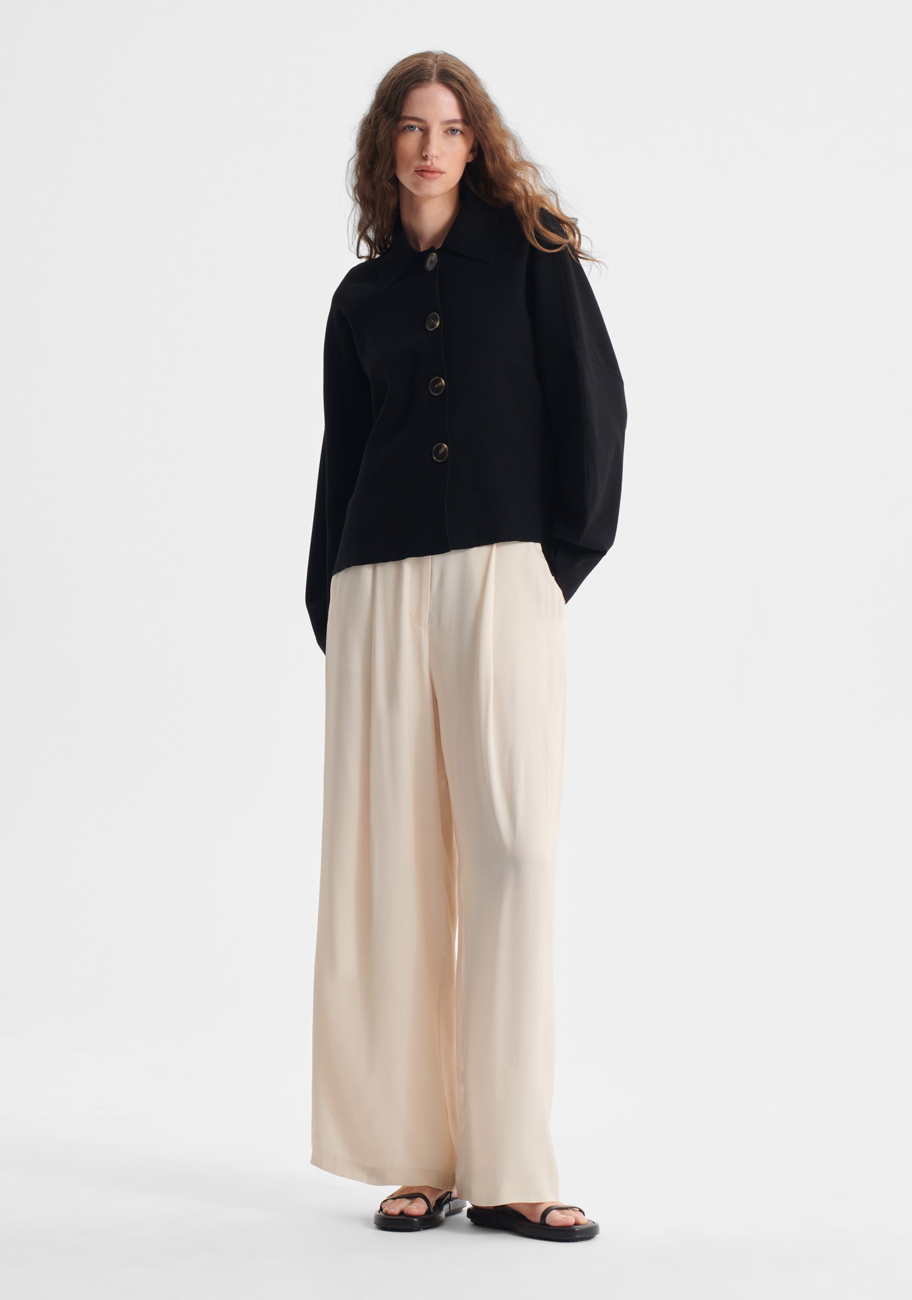 Bennett Knit Cardigan_Black – Morrison