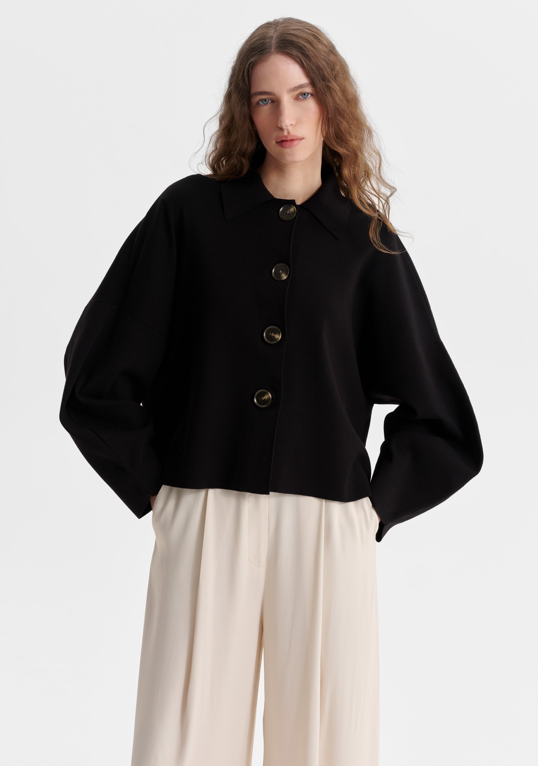 Bennett Knit Cardigan_Black – Morrison
