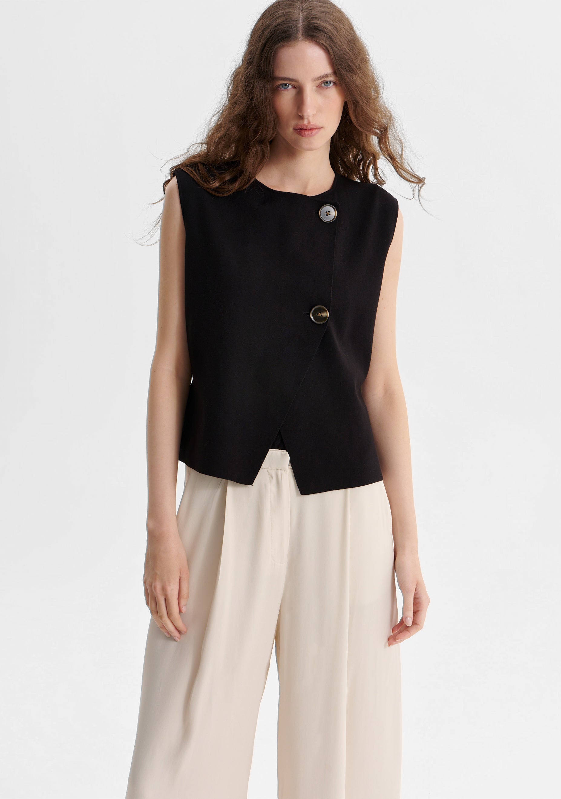 Bennett Knit Vest_Black – Morrison