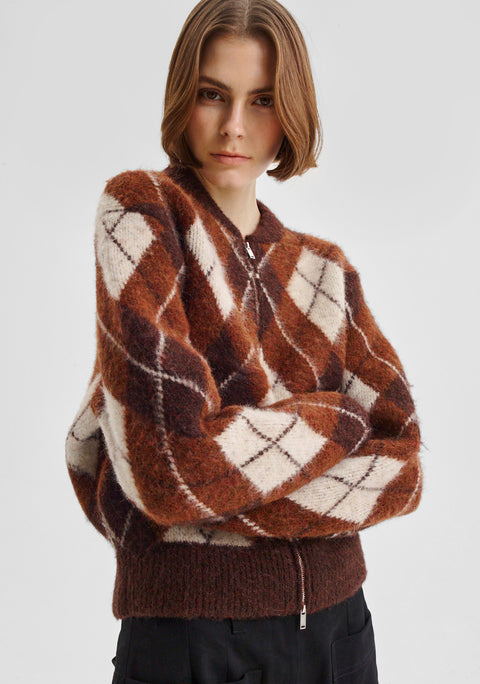 Chester Knit Jacket_Argyle