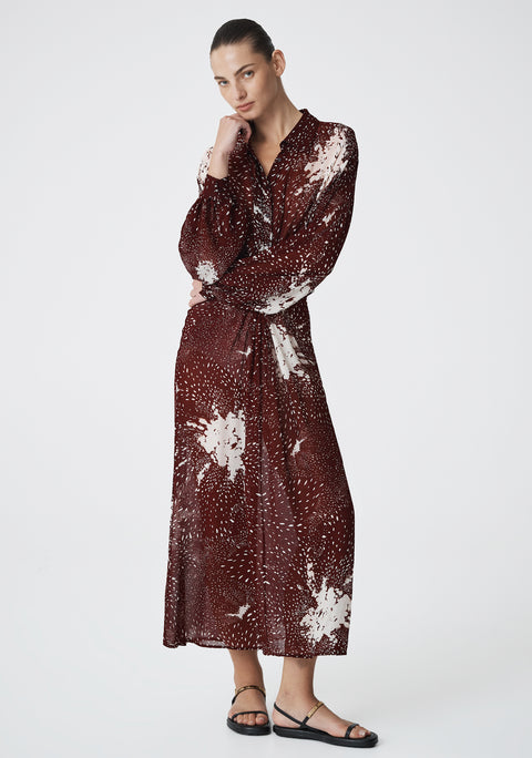 Florian Shirt Dress_Pinot Print