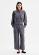 Hansel Crop Cargo Pant_Charcoal
