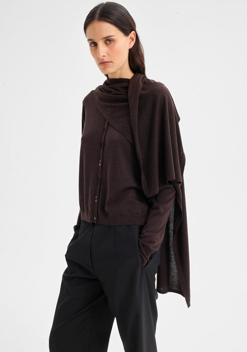 Margo Knit Scarf_Espresso