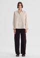 McKenna Stripe Shirt_Ecru