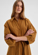 McKenna Stripe Dress_Mustard