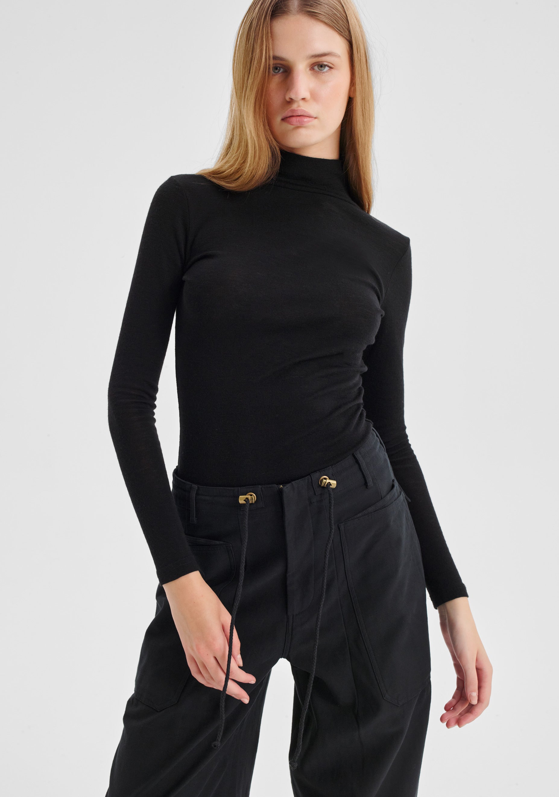 Morri Merino High Neck Black – Morrison