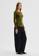 Morri Merino Round Neck_Avocado