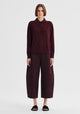 Oxford Merino Knit Polo_Pinot