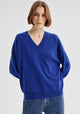 Payton V-Neck Merino Knit Pullover_Cobalt
