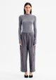 Talia L/S Merino Knit Top_Grey Marl