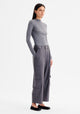 Talia L/S Merino Knit Top_Grey Marl