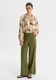 Victoria Pintuck Pant_Chive