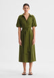 Victoria S/S Shirt Dress_Chive