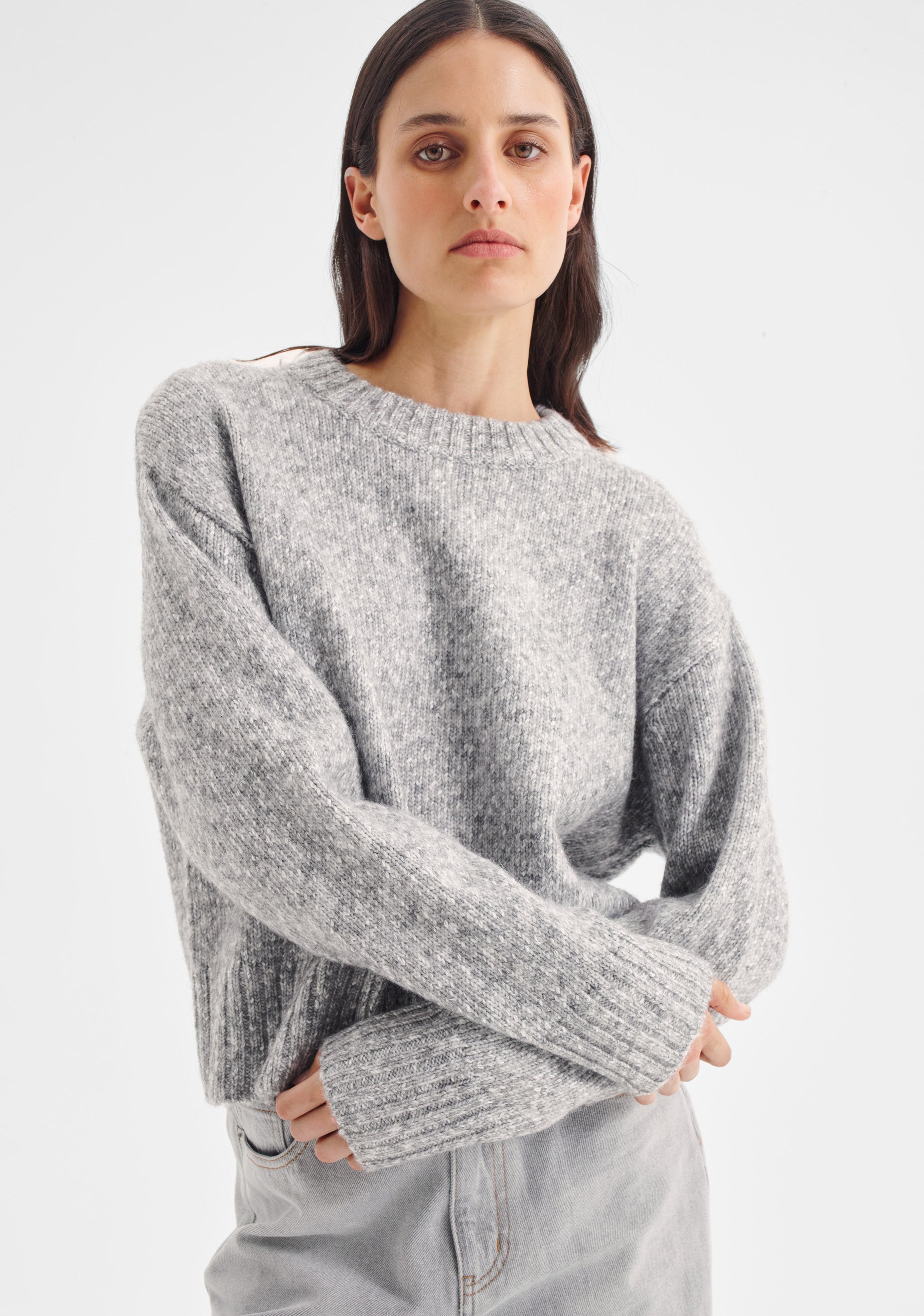 Zoe Knit Pullover_Grey Marle – Morrison