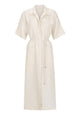 Avaline Linen Shirt Dress_Ecru