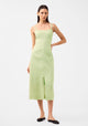 Maison Linen Dress_Matcha