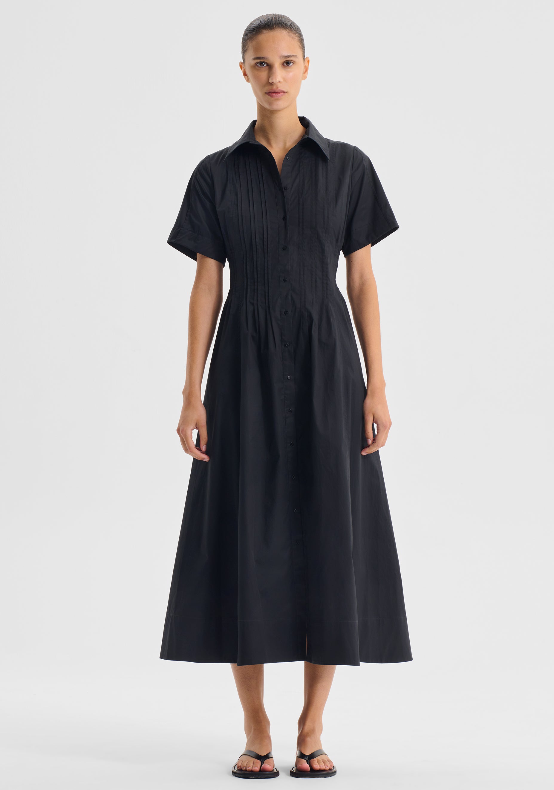 Arabella Shirt Dress_Black