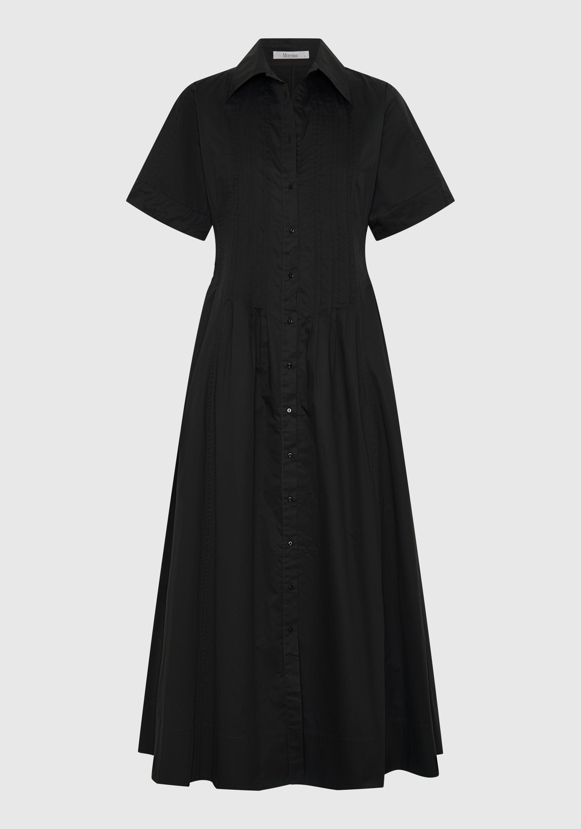 Arabella Shirt Dress_Black