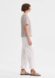 Archie Stripe Tee_Mocha White