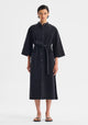 Arley Denim Shirt Dress_Black