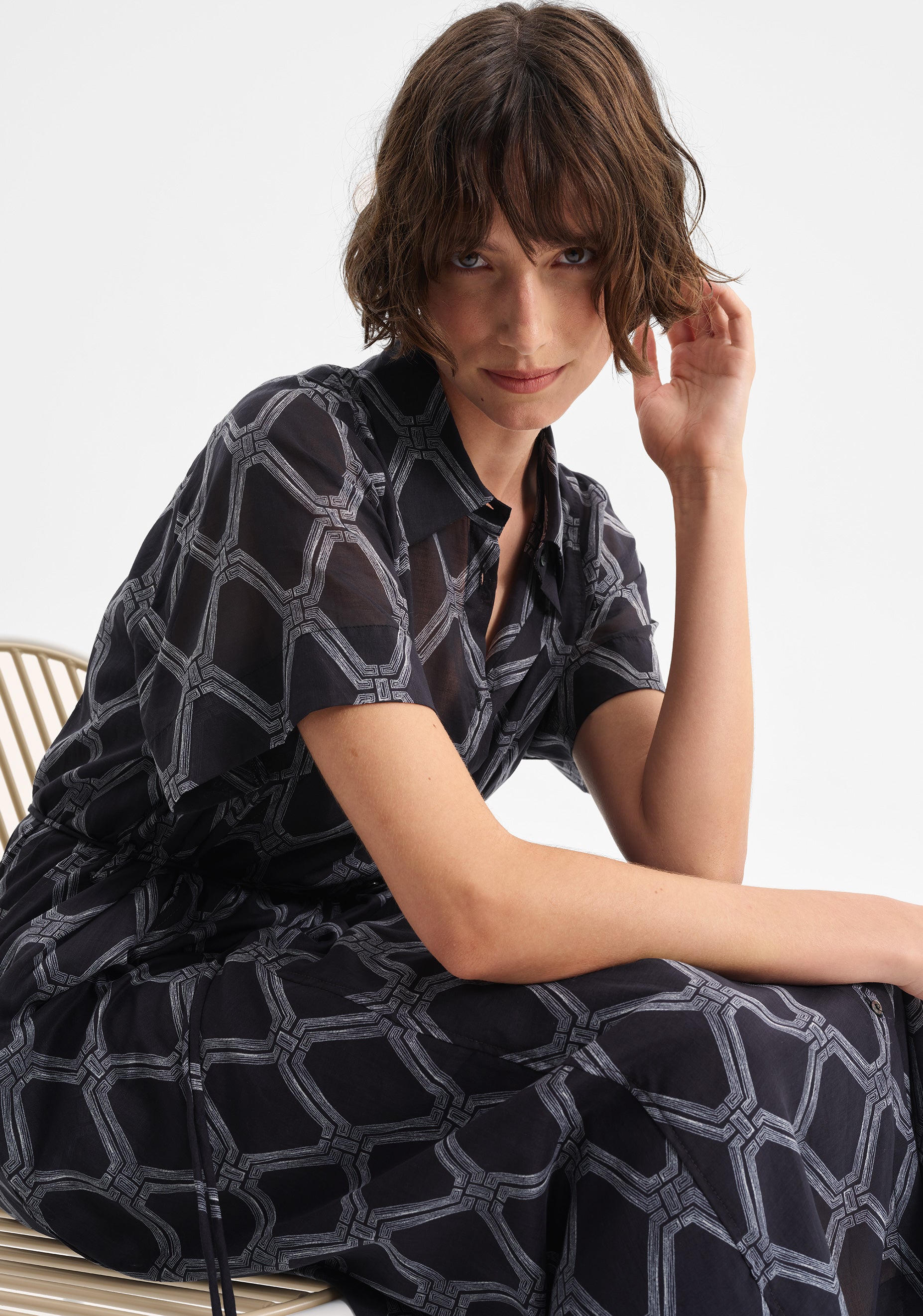 Arlo Shirt Dress_Black