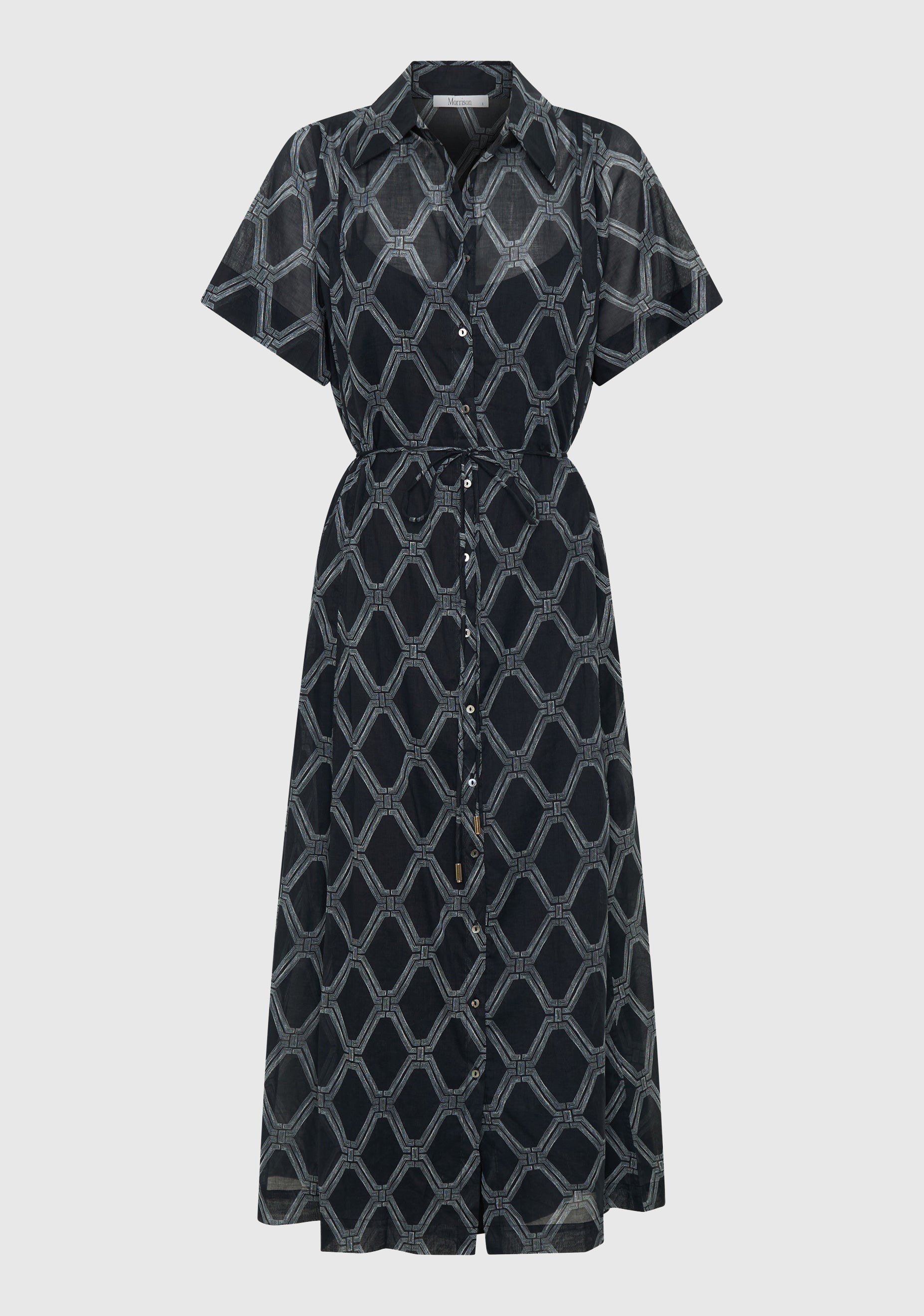 Arlo Shirt Dress_Black