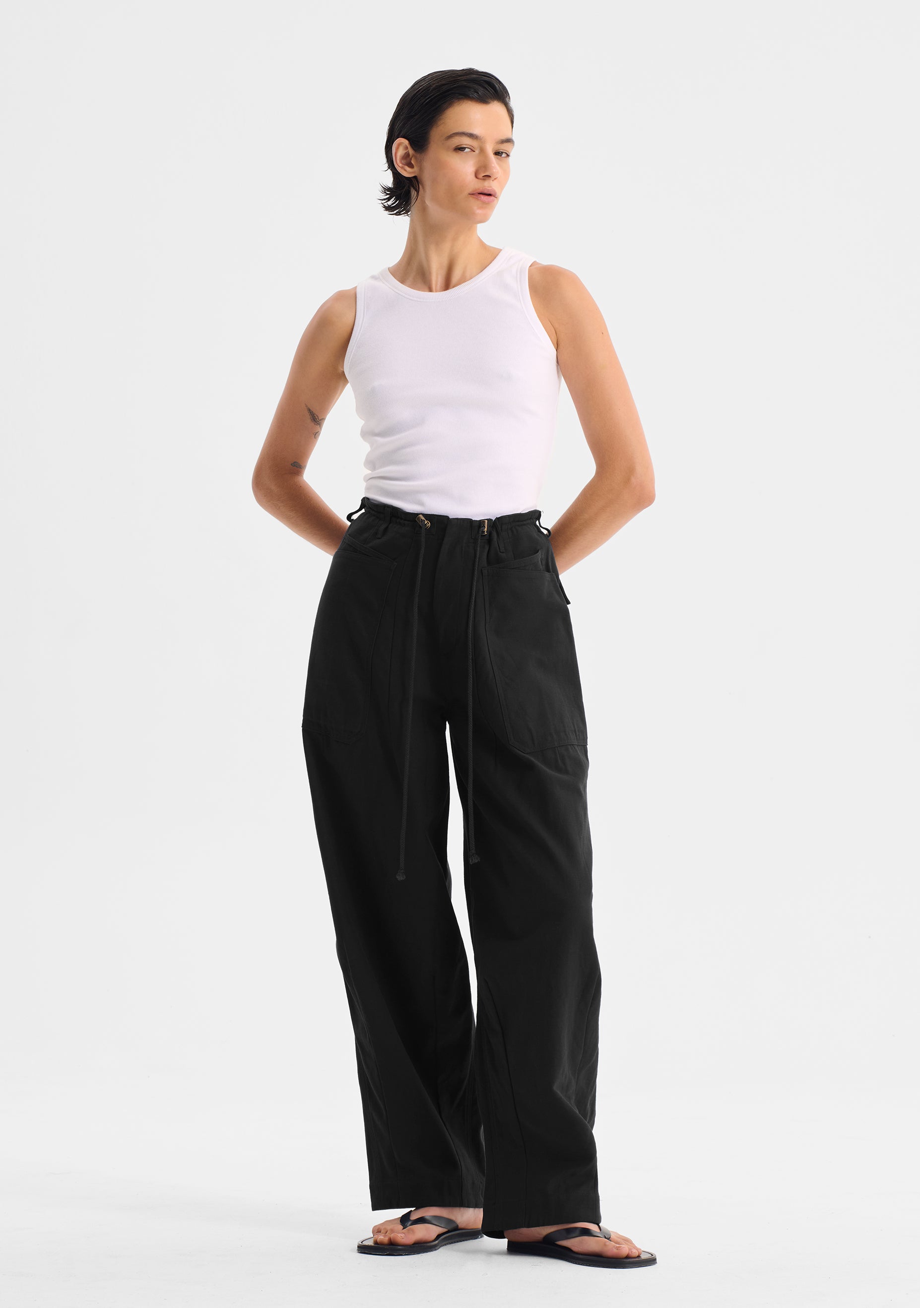 Charlie Cargo Pant_Black