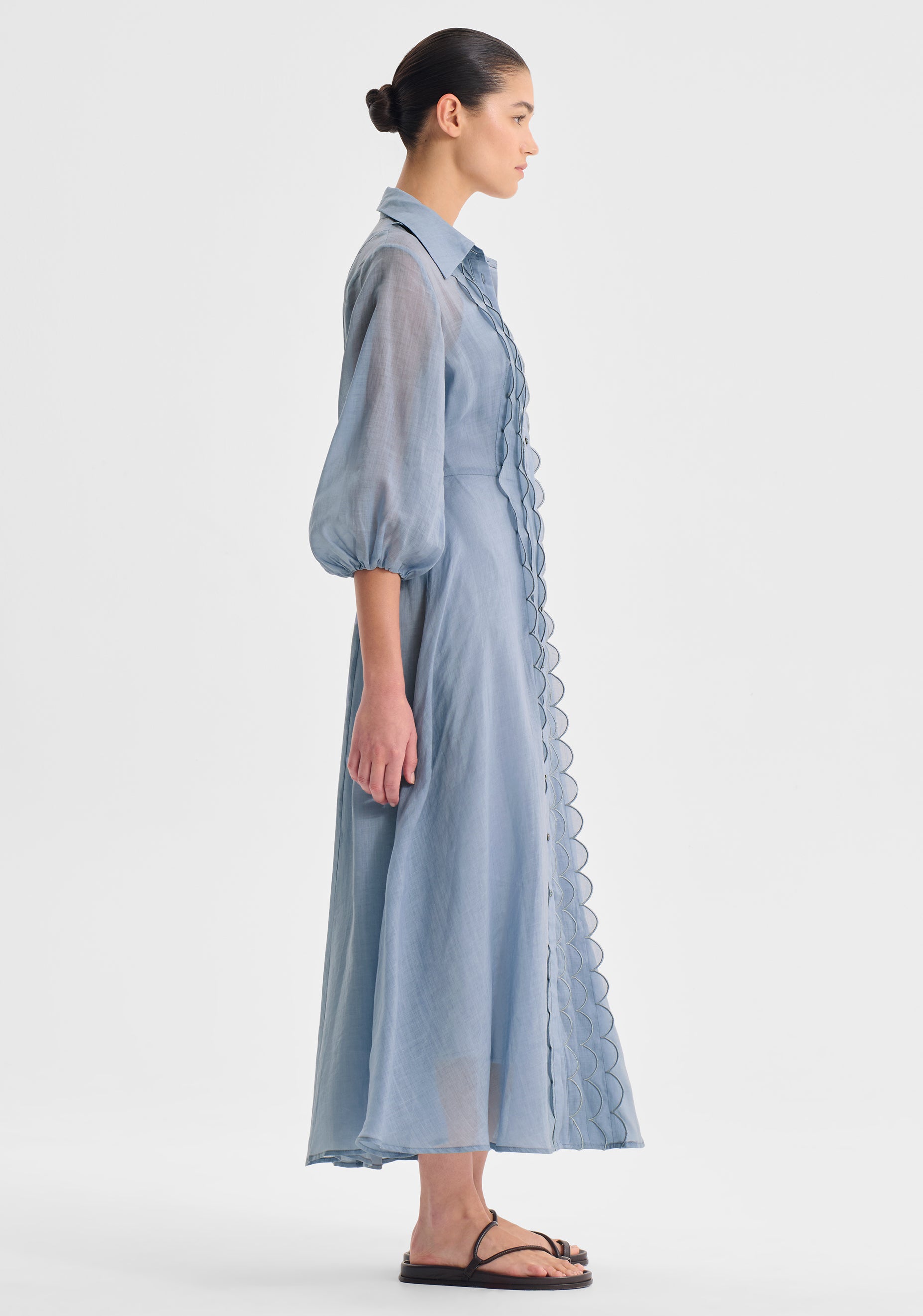 Constance Shirt Dress_Sky