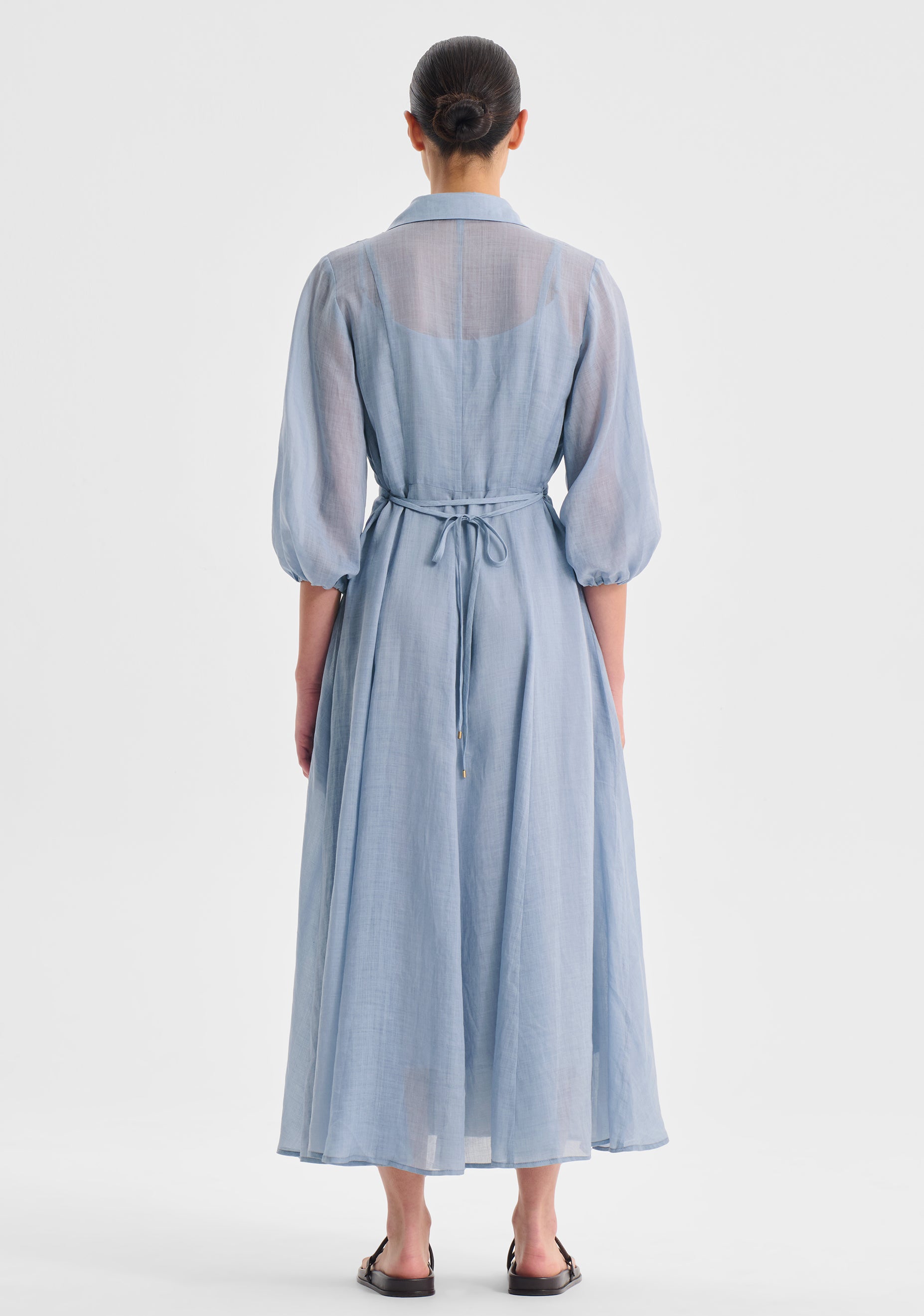 Constance Shirt Dress_Sky