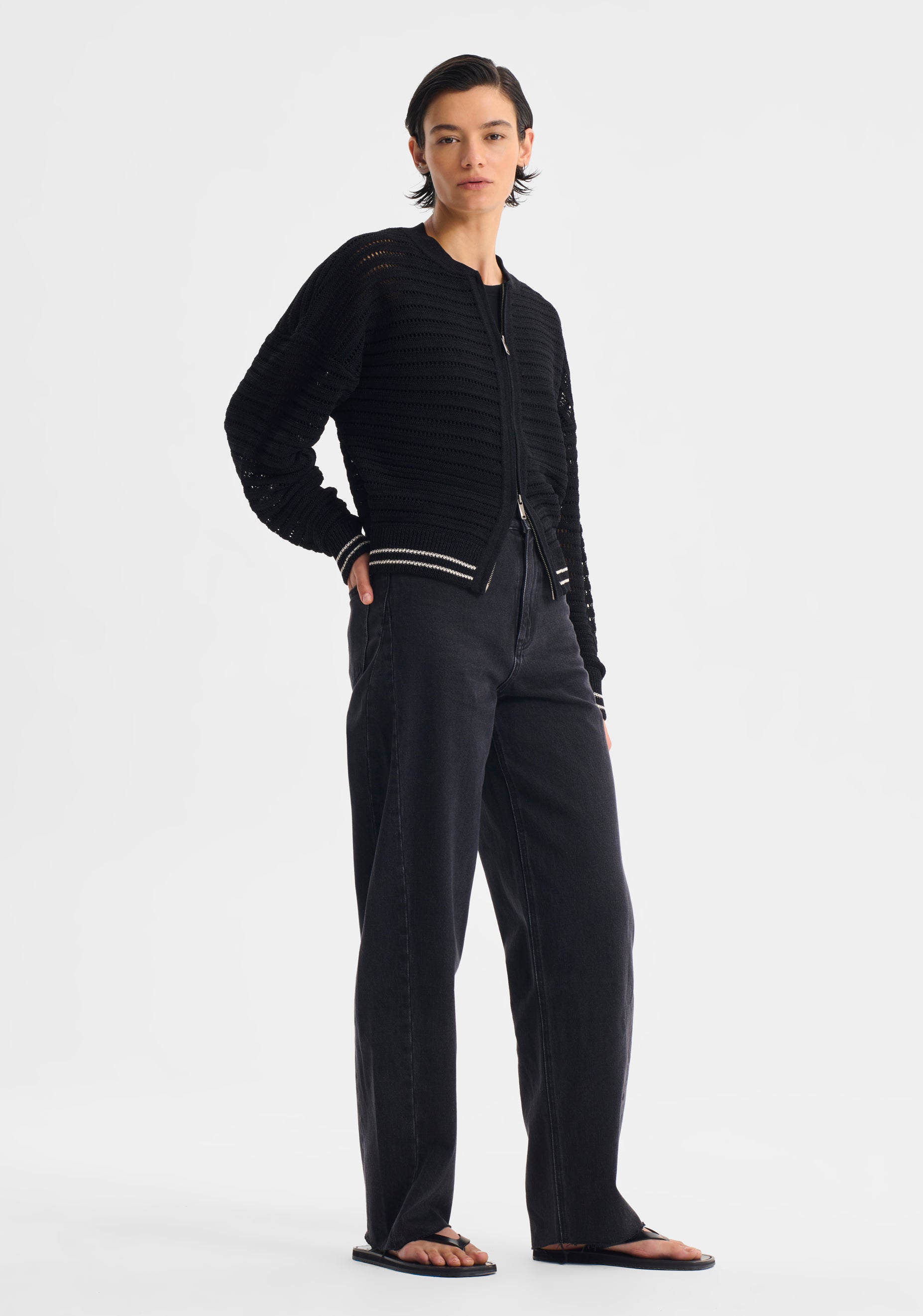 Dallas Knit Jacket_Black