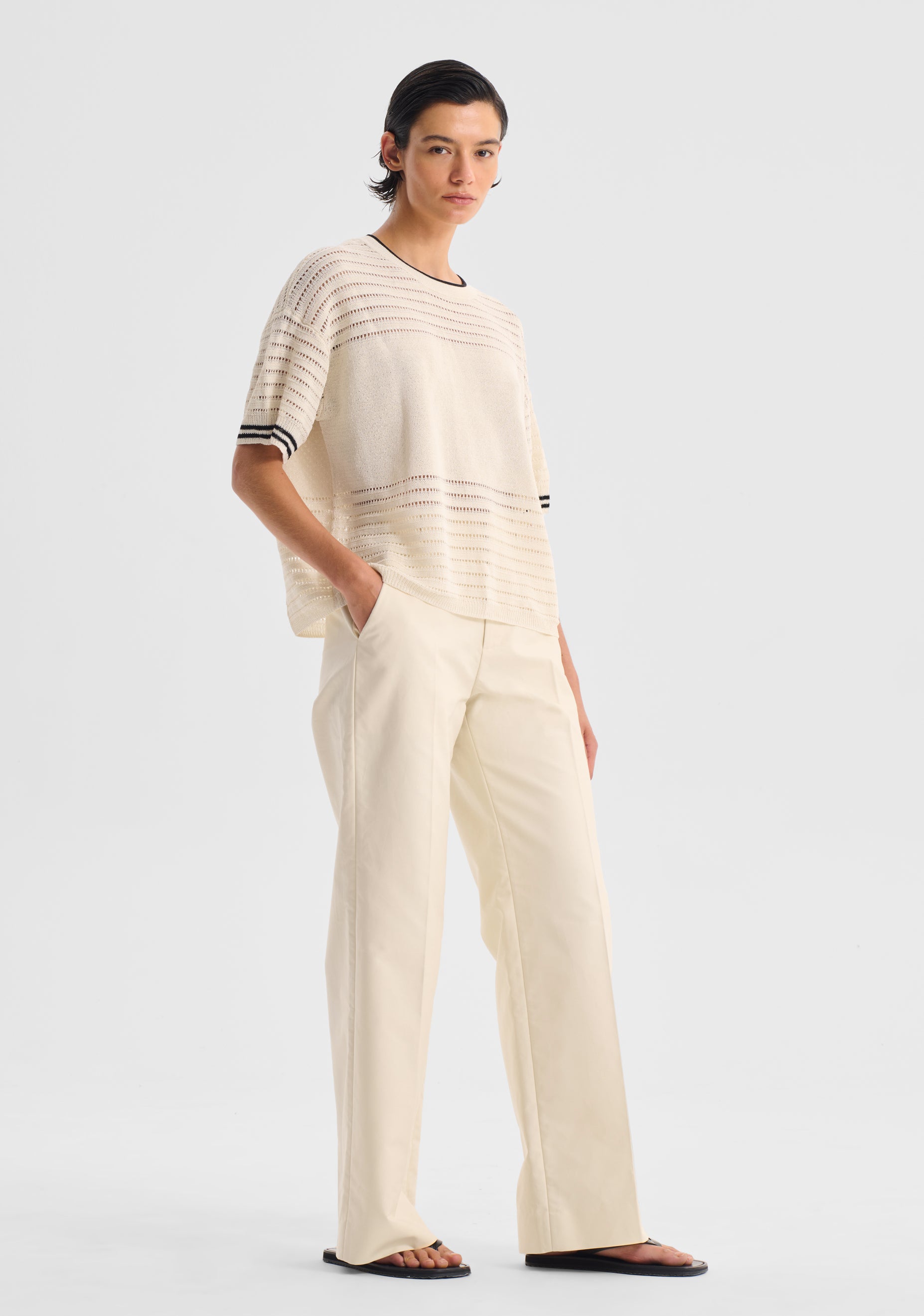 Dallas Knit Tee_Milk