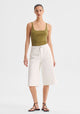 George Knit Tank_Khaki
