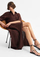 Harriet Linen Dress_Chocolate