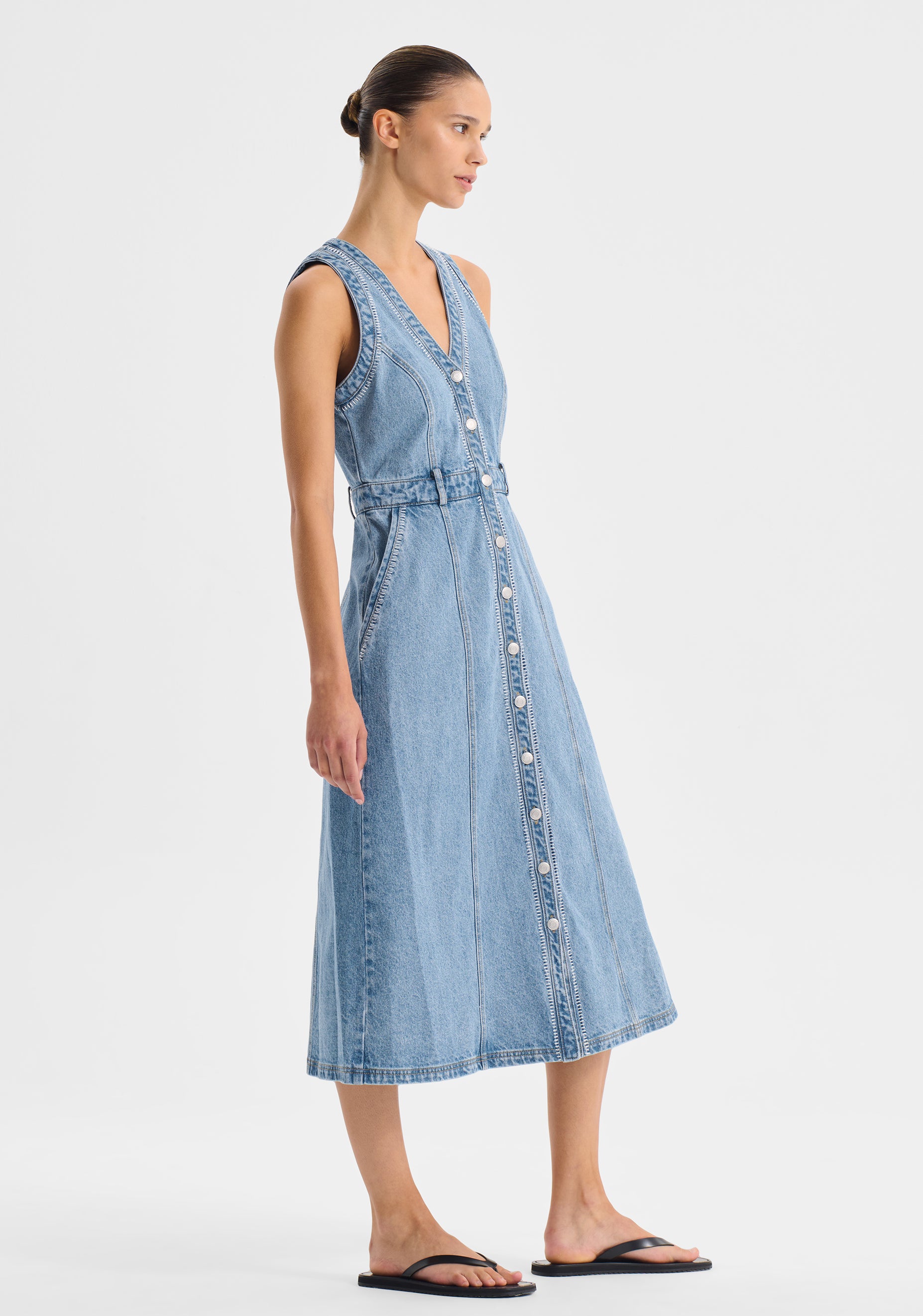 Hendrix Denim Dress_Light Blue