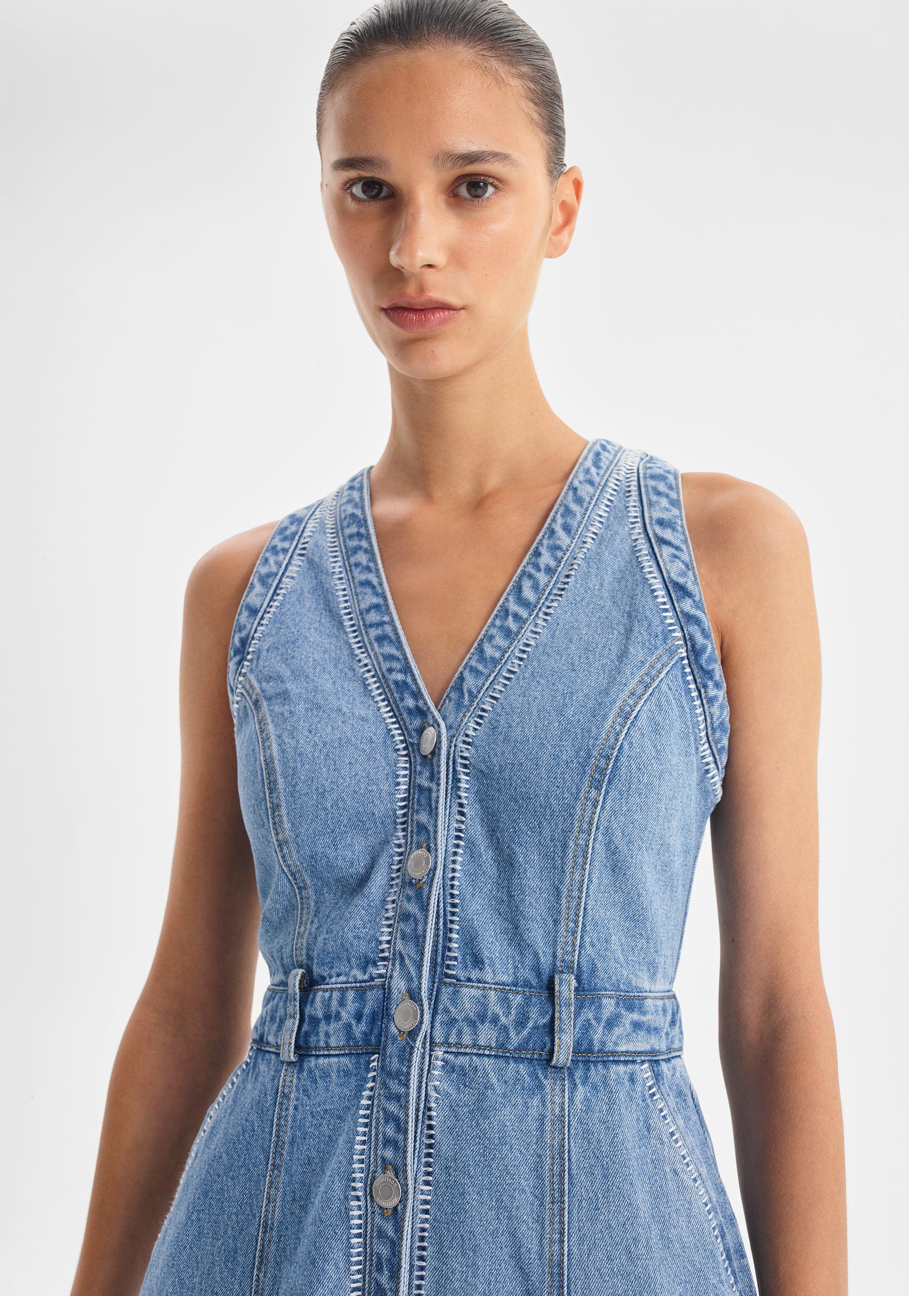 Hendrix Denim Dress_Light Blue