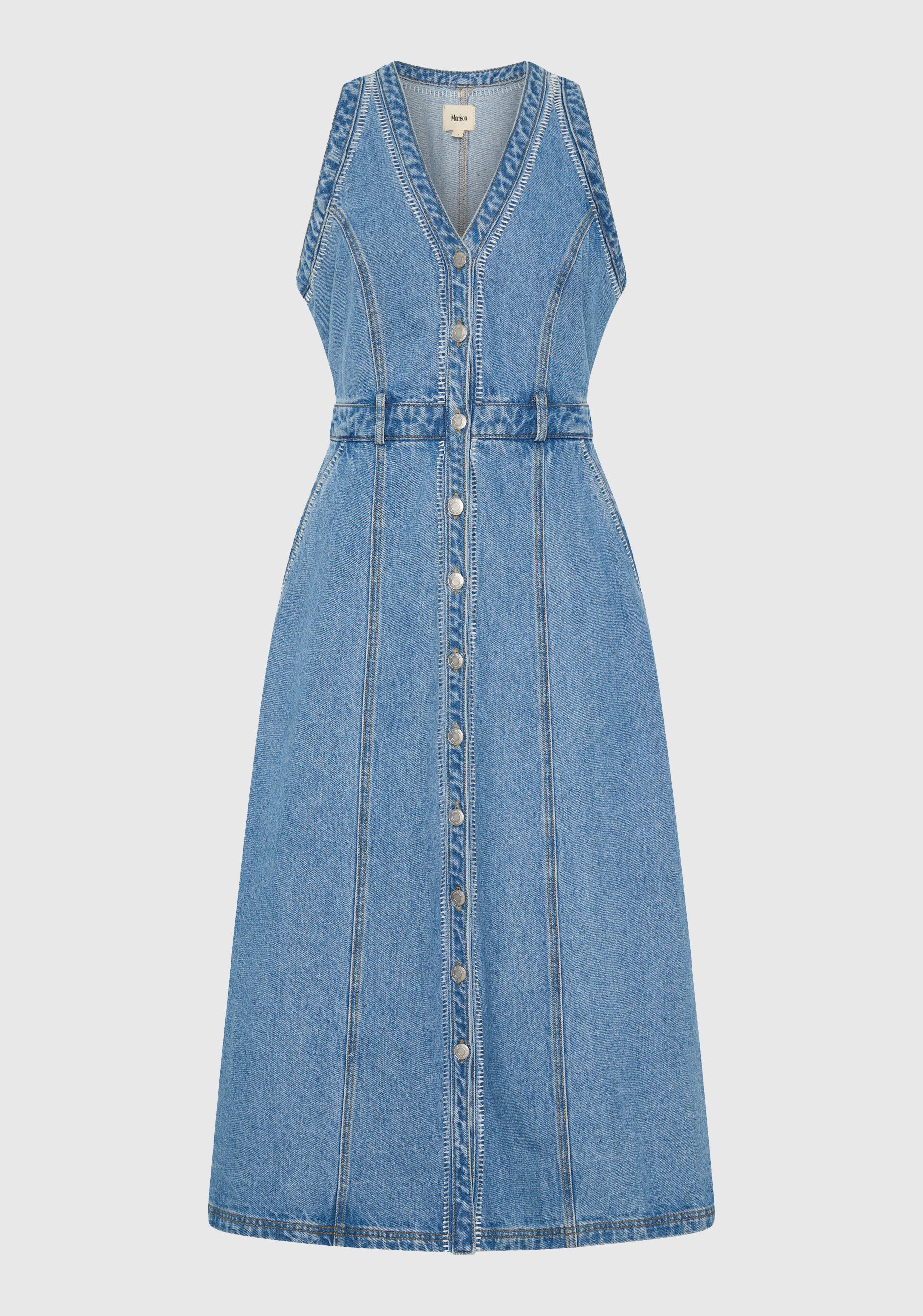 Hendrix Denim Dress_Light Blue