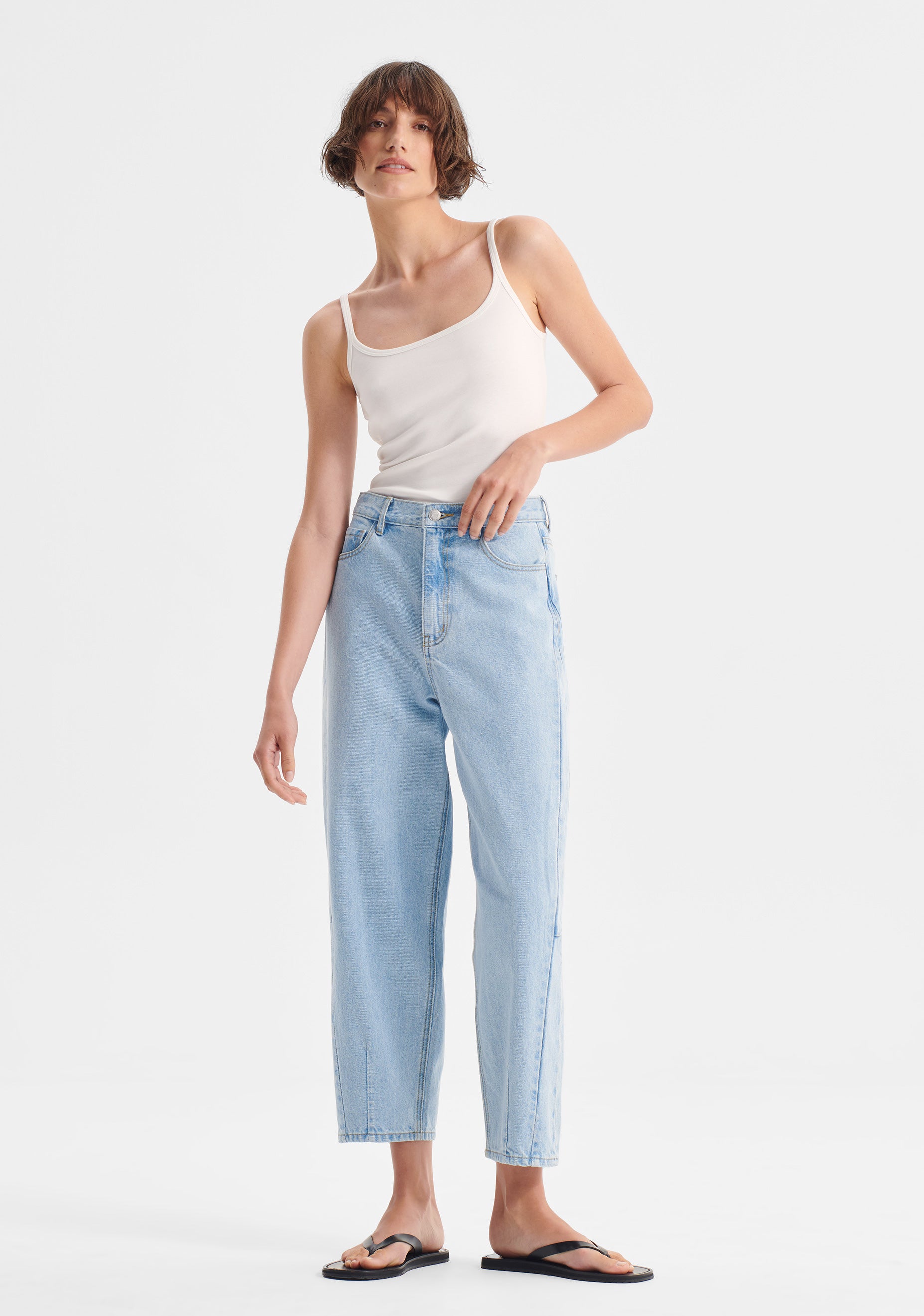 Hudson Barrel Denim Jean_Blue