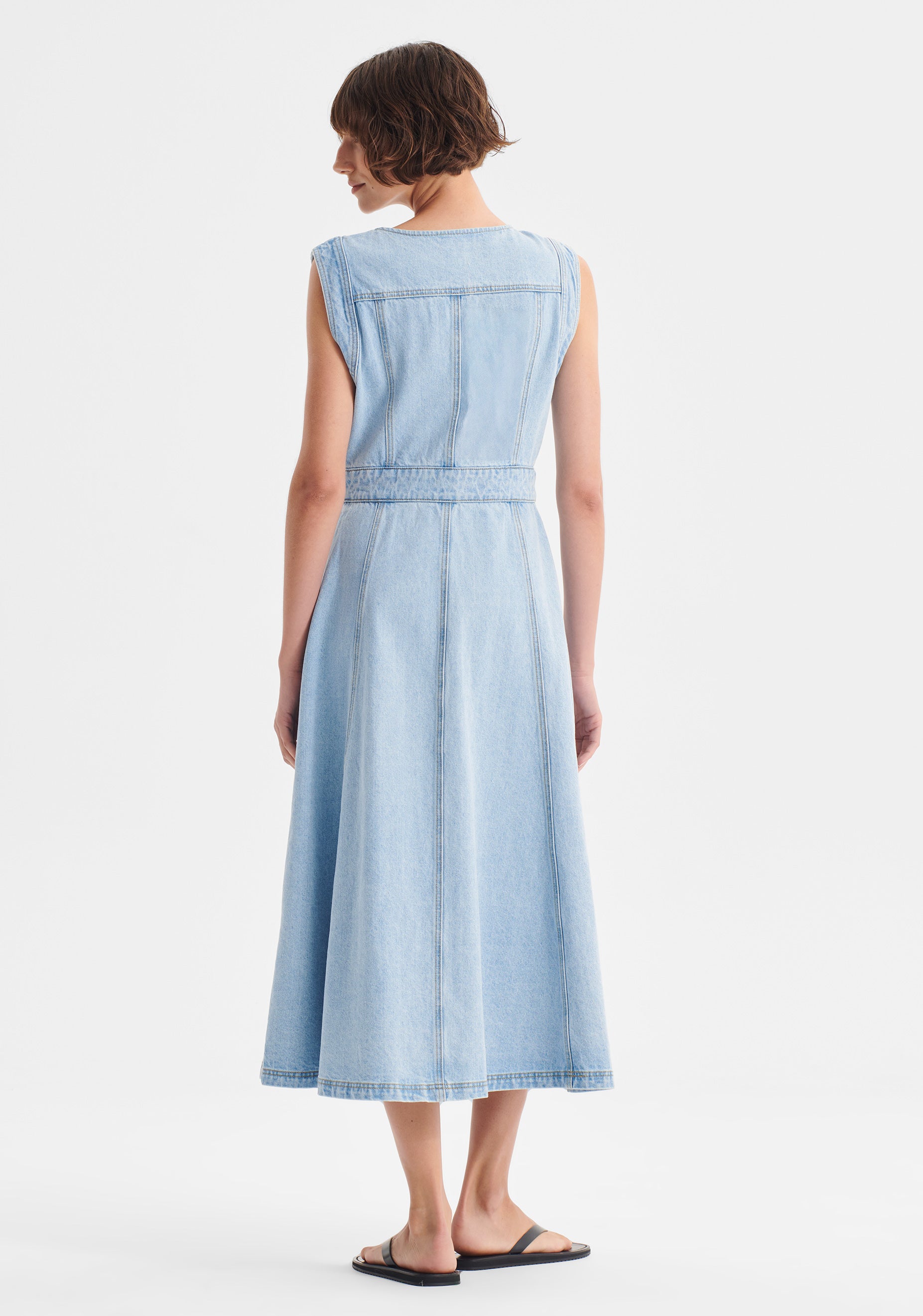 Hudson Denim Midi Dress_Blue