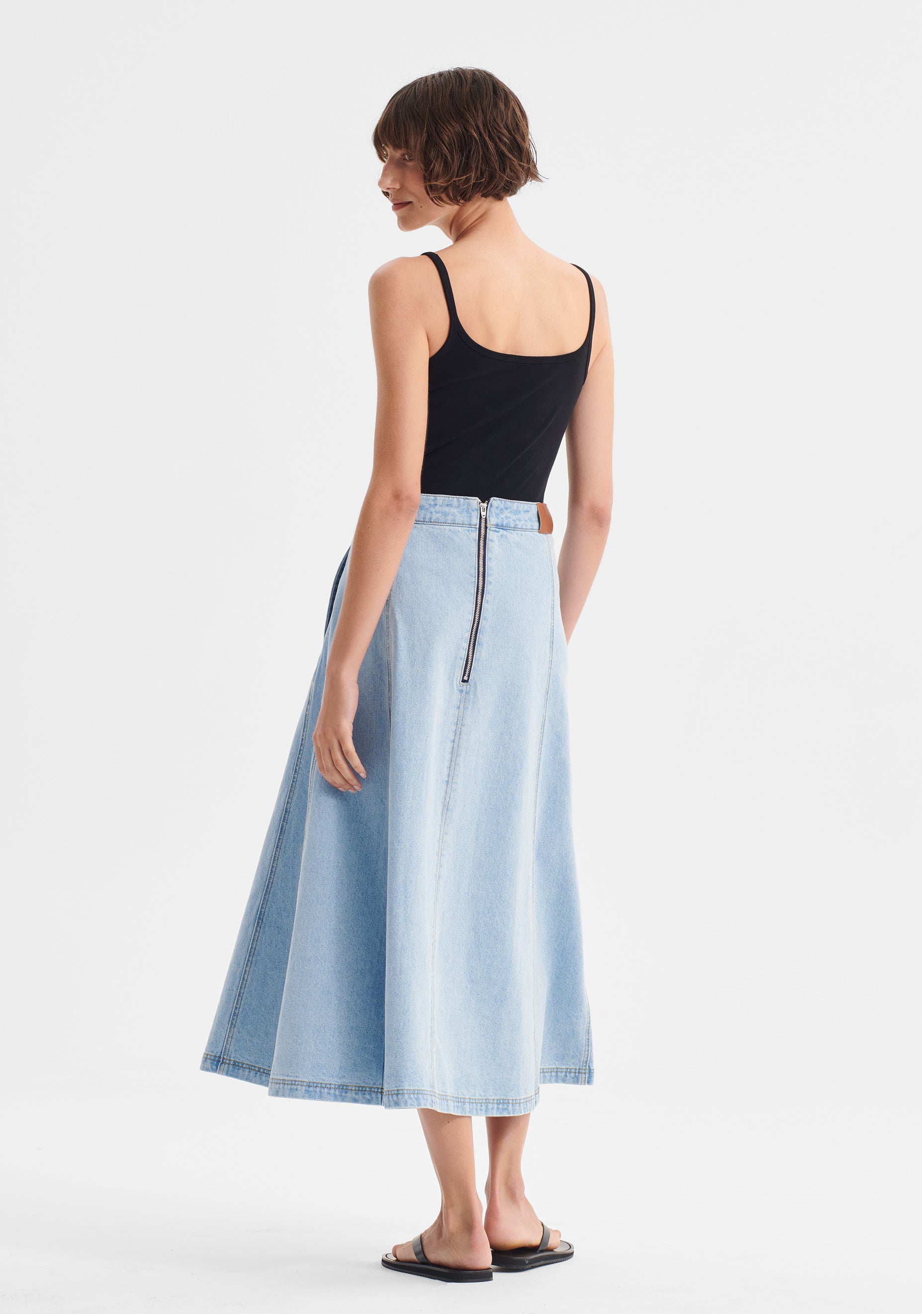 Hudson Denim Skirt_Blue