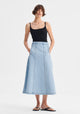 Hudson Denim Skirt_Blue