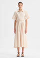 Ingrid Shirt Dress_Chalk
