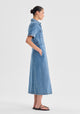 Jacque Denim Shirt Dress_Light Blue