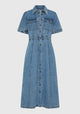 Jacque Denim Shirt Dress_Light Blue