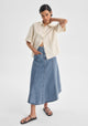Jacque Denim Skirt_Light Blue