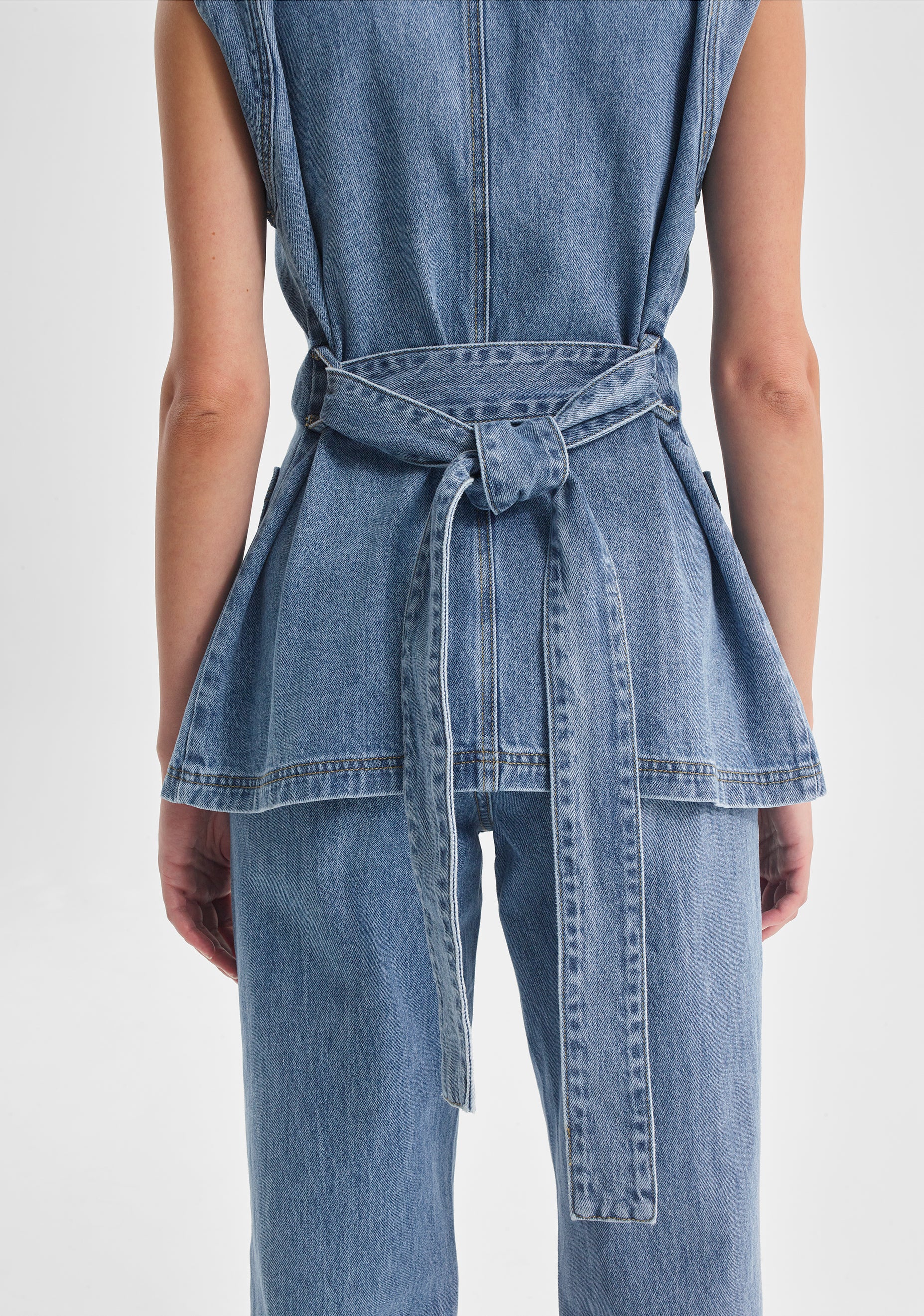 Jacque Denim Vest_Light Blue