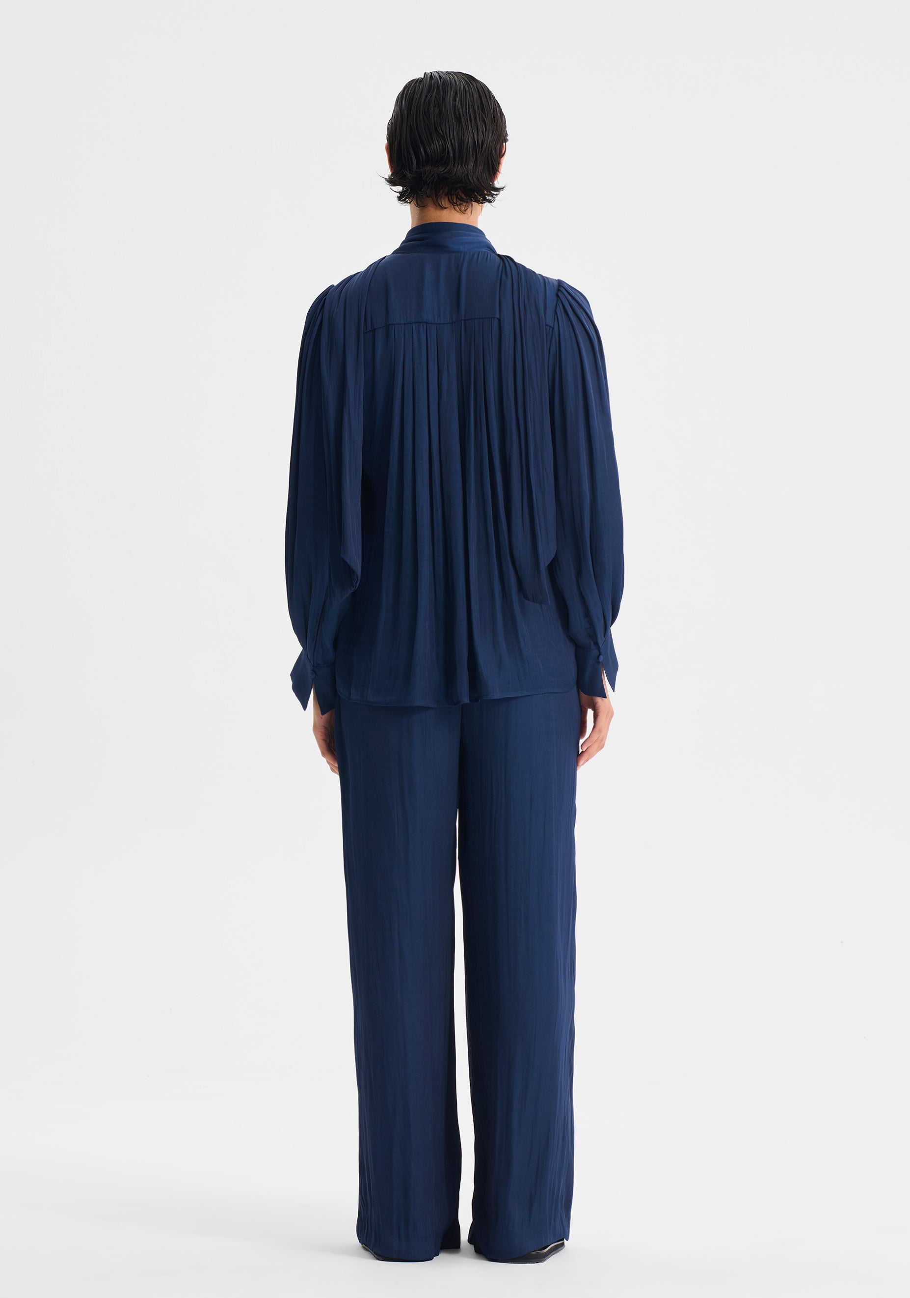 Lena V-Neck Top_Navy