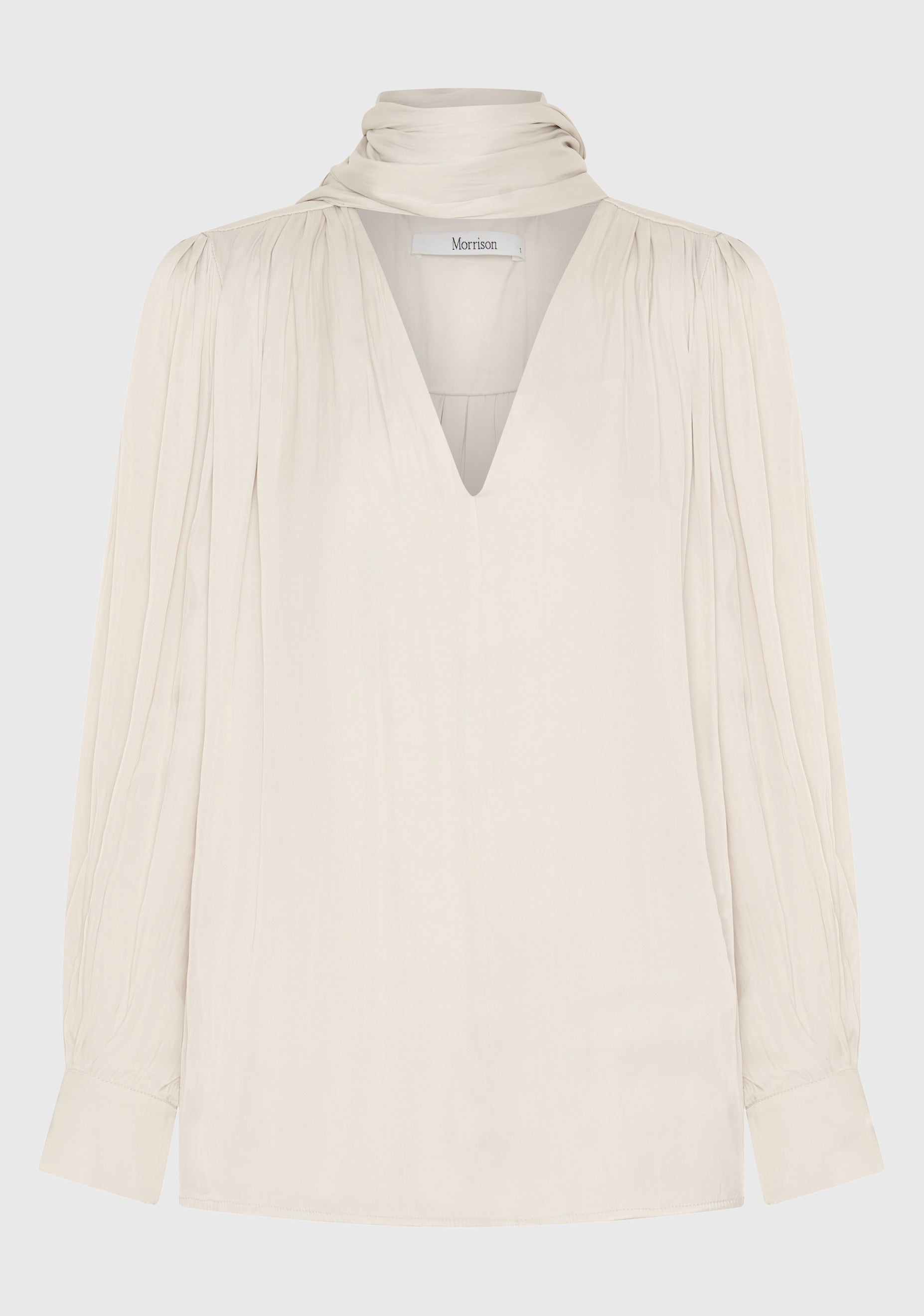 Lena V-Neck Top_Nougat