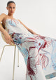 Mae Linen Strapless Dress_Sky