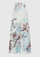 Mae Linen Strapless Dress_Sky